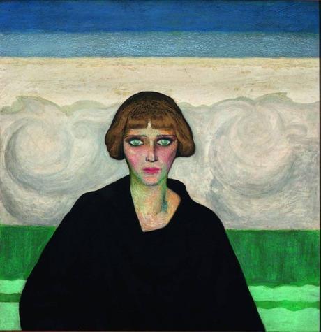 Peinture - Nahui Olin ou l'Art sous la braise - 1893-1978 Gerardo Murillo dit Dr ALT - Portrait de Nahiu Olin, 1922