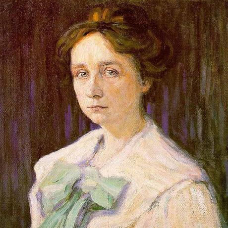 Peinture - Femmes, compagnes, maîtresses, modèles de peintres. Portraits Wassili Kandinski - Gabriele Munte, amante et accompagnatrice du peintre dans ses voyages, 1905