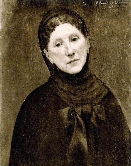 Peinture - Femmes, compagnes, maîtresses, modèles de peintres. Portraits Pierre Puvis de Chavannes - Portrait de Madame Puvis de Chavannes, 1883