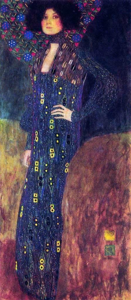 Peinture - Femmes, compagnes, maîtresses, modèles de peintres. Portraits Gustav Klimt - Portrait d'Emilie Flöge, compagne du peintre, 1902