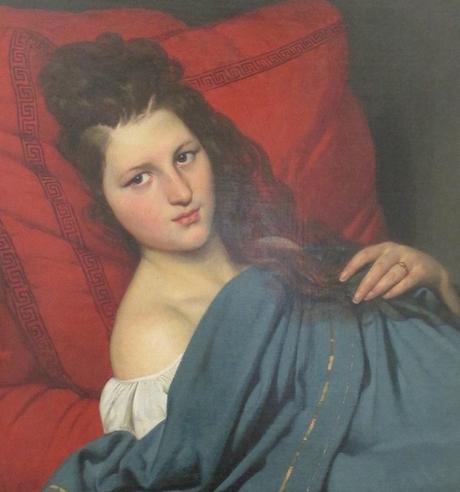 Peinture - Femmes, compagnes, maîtresses, modèles de peintres. Portraits Joseph Désiré Court - Portrait de son épouse Maria, 1ère moitié du XIXème