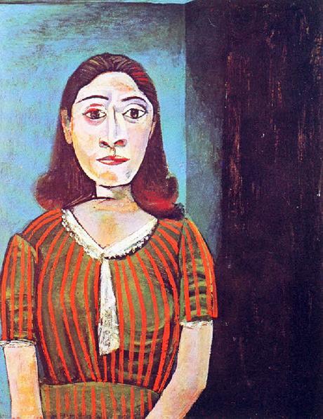 Peinture - Femmes, compagnes, maîtresses, modèles de peintres. Portraits Picasso - Portrait de Dora Maar, maîtresse de Picasso de 1935 à 1943, 1942