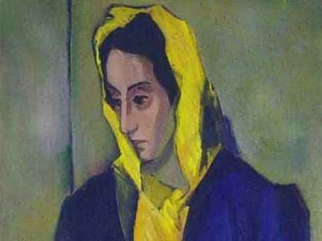Peinture - Femmes, compagnes, maîtresses, modèles de peintres. Portraits Nicolas de Staël - Portrait de Jeannine (détail), épouse du peintre, 1941