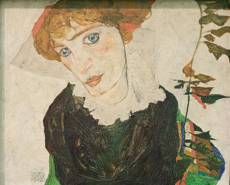 Peinture - Femmes, compagnes, maîtresses, modèles de peintres. Portraits Egon Schiele - Portrait de Wally Neuzil, compagne et modèle du peintre de 1911 à 1915, 1912