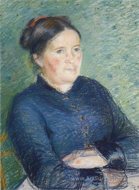Peinture - Femmes, compagnes, maîtresses, modèles de peintres. Portraits Camille Pissaro - Portrait de Madame Pissaro, 1883