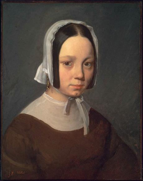 Peinture - Femmes, compagnes, maîtresses, modèles de peintres. Portraits Jean François Millet - Madame Millet (Pauline Ono), 1841