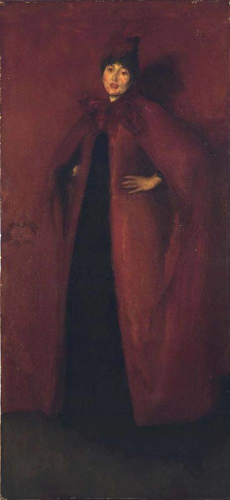 Peinture - Femmes, compagnes, maîtresses, modèles de peintres. Portraits James Whistler - Harmony in Red (Béatrix Whistler, femme de l'artiste), 1885