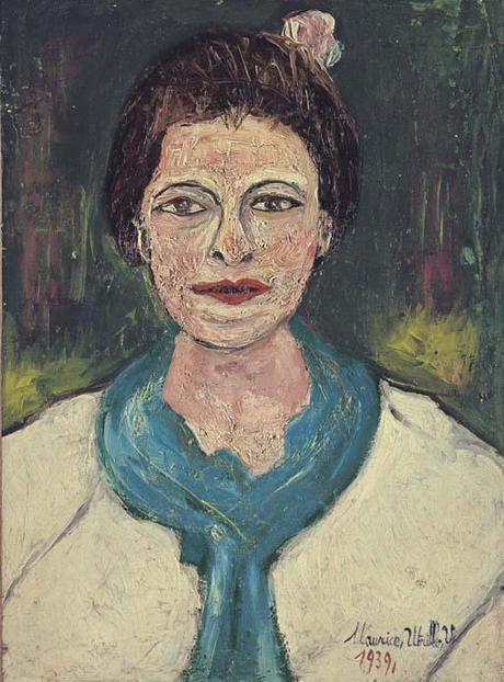 Peinture - Femmes, compagnes, maîtresses, modèles de peintres. Portraits Maurice Utrillo - Portrait de Lucie Valore, épouse du peintre, 1939
