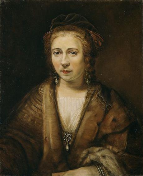 Peinture - Femmes, compagnes, maîtresses, modèles de peintres. Portraits Rembrandt - Hendrickje Stoffeles, vers 1654/1656