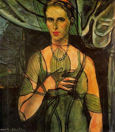 Peinture - Femmes, compagnes, maîtresses, modèles de peintres. Portraits Francis Picabia - Portrait d'Olga Mohler, épouse du peintre, 1934