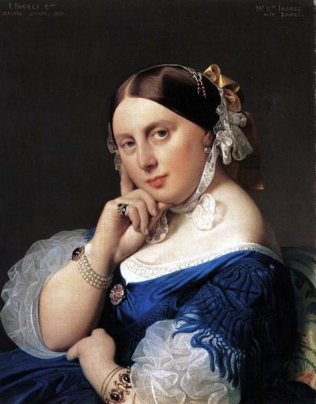 Peinture - Femmes, compagnes, maîtresses, modèles de peintres. Portraits Ingres - Portrait de Delphine Ingres, seconde épouse du peintre, 1859