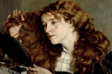 Peinture - Femmes, compagnes, maîtresses, modèles de peintres. Portraits Gustave Courbet - Jo l'Irlandaise (Johanna Hiffermann compagne du peintre après avoir été celle de Whisler), 1865/1866