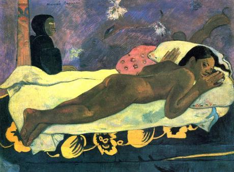 Peinture - Femmes, compagnes, maîtresses, modèles de peintres. Portraits Paul Gauguin - Taha'amana (appelée aussi Tehura), la jeune compagne (13 ans) et modèle du peintre pendant son séjour à Tahiti, (1891-1893), 1892