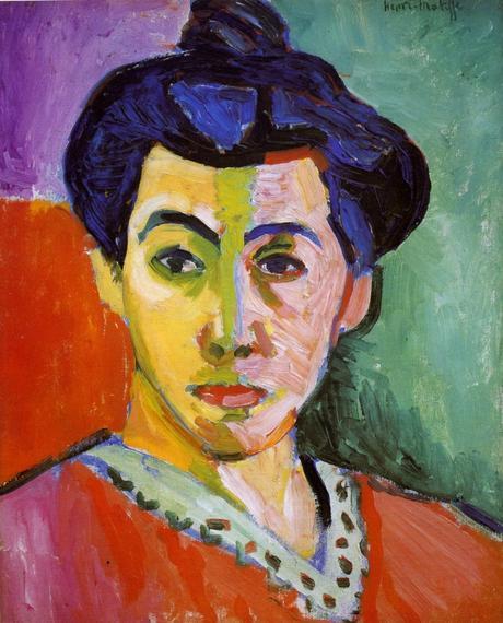 Peinture - Femmes, compagnes, maîtresses, modèles de peintres. Portraits Henri Matisse - Portrait de Madame Matisse à la raie verte, 1905