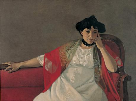Peinture - Femmes, compagnes, maîtresses, modèles de peintres. Portraits Felix Valloton - Portrait de Madame Valloton, 1885