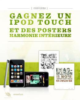 Concours Visual Evasion Gagnez un iPod Touch et des posters édition limitée Harmonie Intérieure