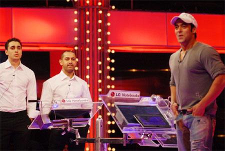 [PHOTOS] Aamir Khan et Imran jouent au jeu de Salman Khan