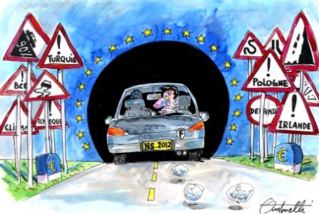 Sarkozy dans le tunnel de l'Union, vu par Christian Antonelli
