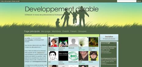 DDNetwork réseau social dédié développement durable