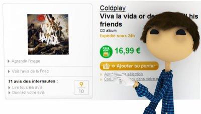 viva la vida de coldplay prix vert trop cher