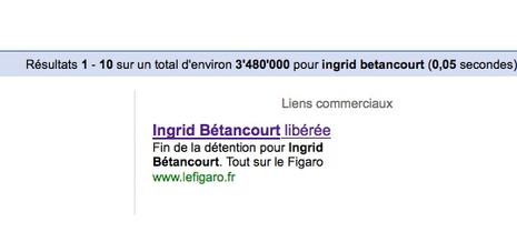 Ingrid Betancourt libérée…