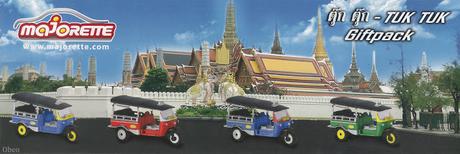 Serie Tuk-tuk et taxi  Bangkok by Majorette, souvenirs a prix doux