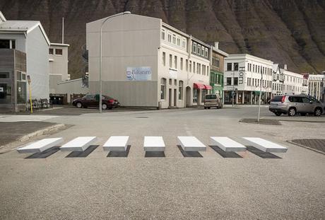 Islande : inauguration d’un passage piéton 3D