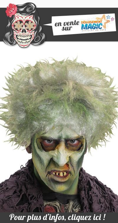 perruque-zombie-homme-vert