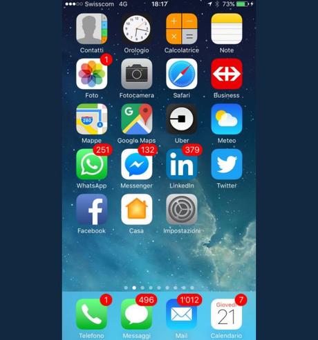 Ignazio Cassis 2000 notifications iphone - Cette capture d'écran d'iPhone va terroriser les phobiques des notifications