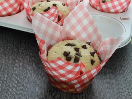 Muffin pépites de chocolat