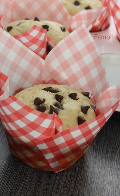Muffin pépites de chocolat