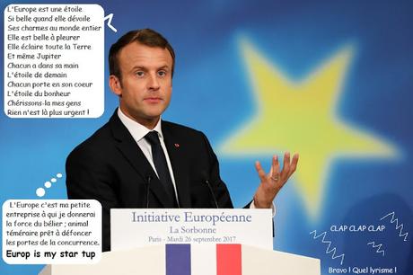 MACRON ECOUTE L'EUROPE AVEC L’OUÏE NEUF MAIS LE CAP EST SIEN...