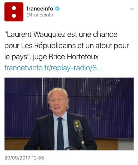 Une petite fake news de Laurent Wauquiez