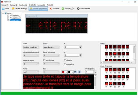 Test d’un badge rechargeable et programmable