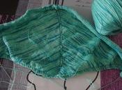 Châle coton dégradé verts