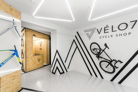 Vèlo7 une boutique de bicyclettes graphique et audacieuse