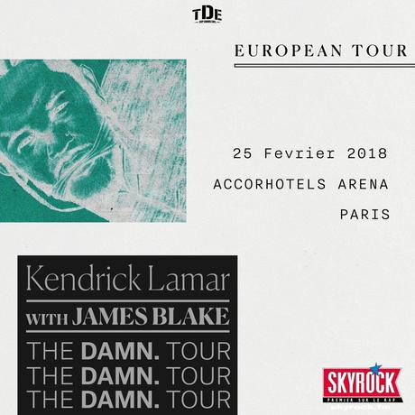 KENDRICK LAMAR, THE DAMN. TOUR en concert à Paris le 25 Février 2018