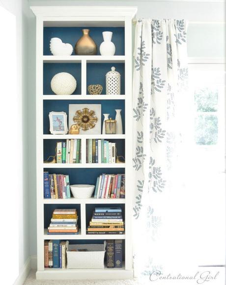 ikea hack billy diy chambre fond bleu