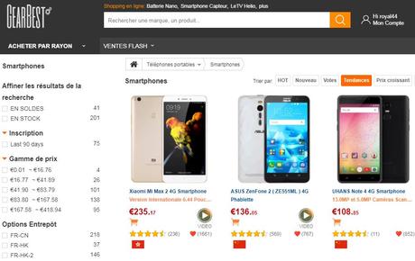 gearbest smartphones - GearBest : tout le high-tech (smartphones, tablettes, ...) au meilleur prix