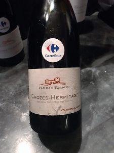 oire aux vins carrefour Crozes Hermitage Famille Tardieu