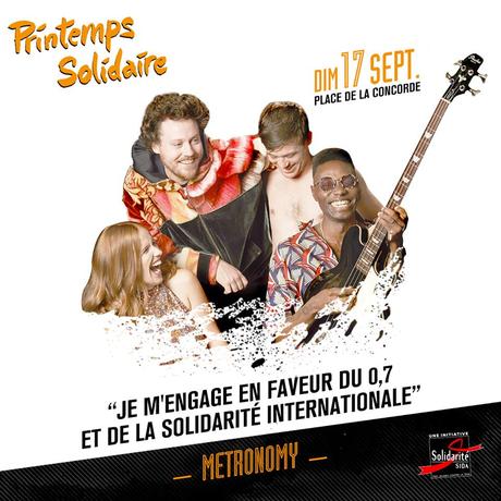 Metronomy - festival Printemps Solidaire - Place de la Concorde, Paris - 17 septembre 2017