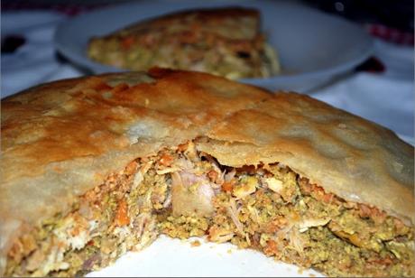 Pastilla au poulet et aux amandes