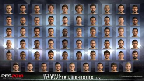 PES 2018 – Le premier Data Pack est dispo !