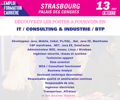 Moovijob Strasbourg 2017 : Focus sur les postes à pourvoir !