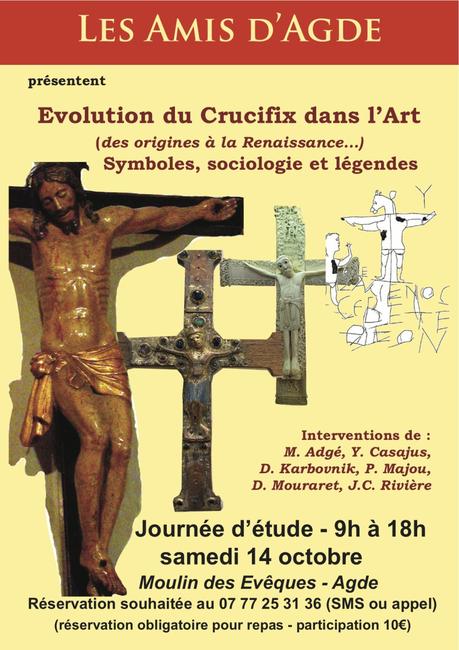AGDE – Journée d’étude « Evolution du crucifix dans l’Art » – samedi 14 octobre