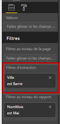 Filtre d'extraction