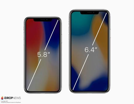 iPhone X vs iPhone X Plus concept 3 - iPhone X Plus (2018) : un premier concept avec un écran de 6,4 pouces