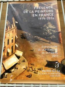 Présence de la peinture en France (1974-2016) jusqu’au 30 Octobre 2017- Mairie du 5me
