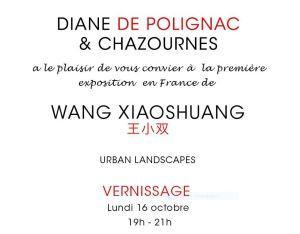 Galerie Diane de Polignac & Chazournes  Exposition  WANG XIAOSHUANG à partir du 16 Octobre 2017