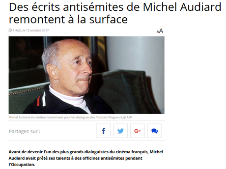 …Où Michel Audiard trempait sa plume dans la #PesteBrune #antisemitisme